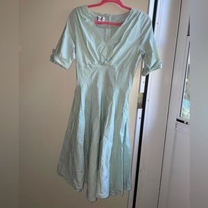 Mint Unique Vintage Dress